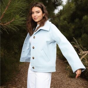 Summersalt Sky Blue Wool Jacket